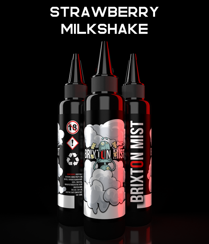 Brixton Mist Strawberry Milkshake E-Liquid